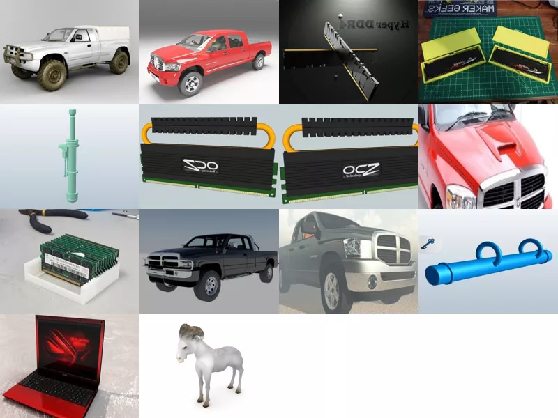 Top 14 Ram 3D Models for Design Latest 2022