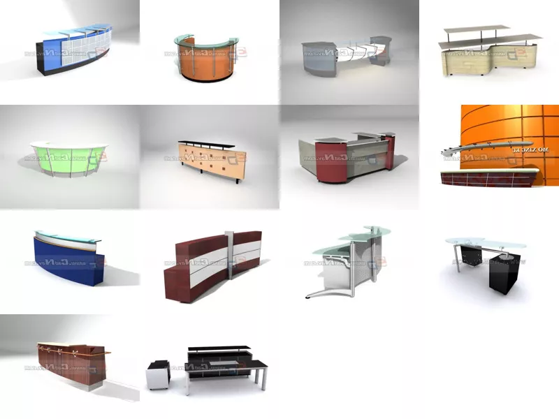 Top 14 Reception Desks 3D Models Resources Newest 2022