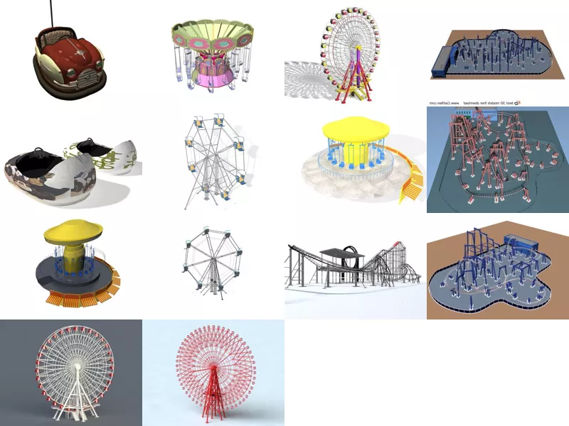 Top 14 Rides 3D Models Latest 2022