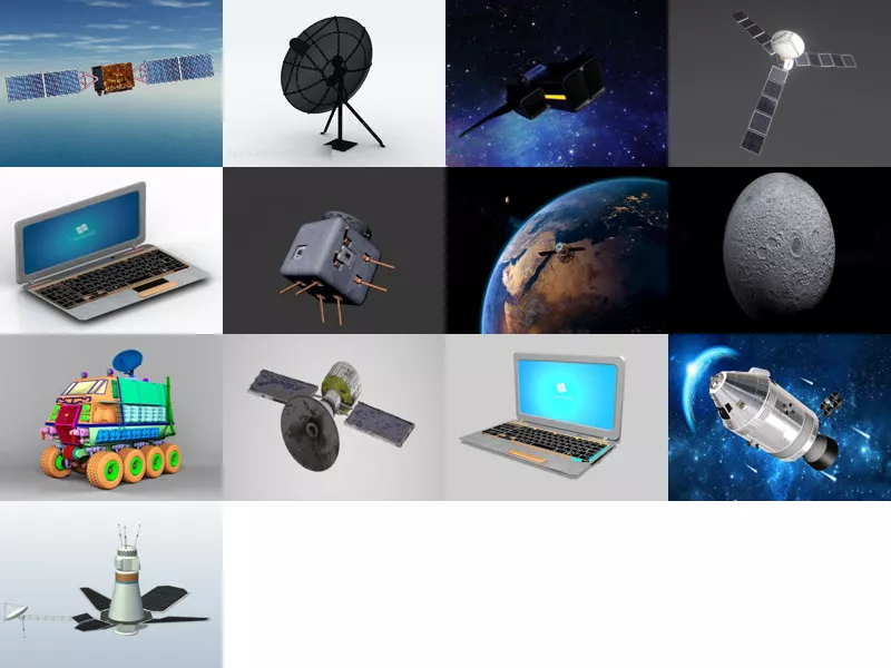 Top 14 Satellite 3D Models Newest 2022