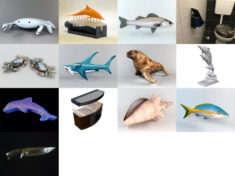 Top 14 Sea Animals 3D Models Resources Latest 2022