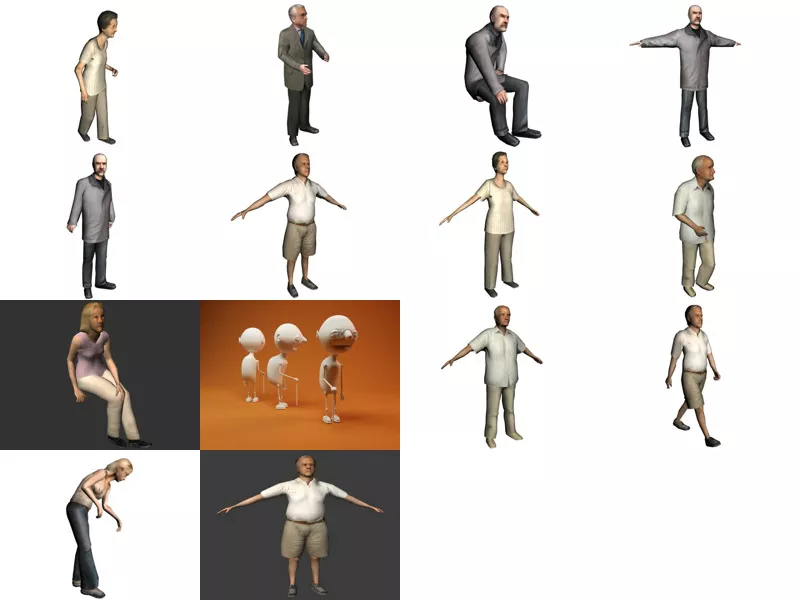 Top 14 Seniors 3D Models for Free Newest 2022