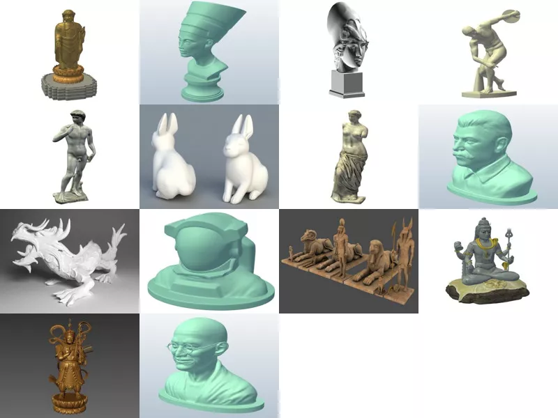 Top 14 Statues 3D Models Most Recent 2022