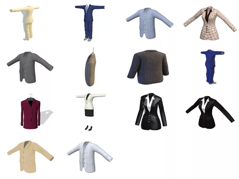 Top 14 Suits 3D Models for Free Latest 2022