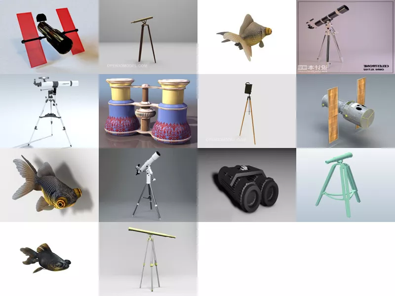 Top 14 Telescope 3D Models Latest 2022