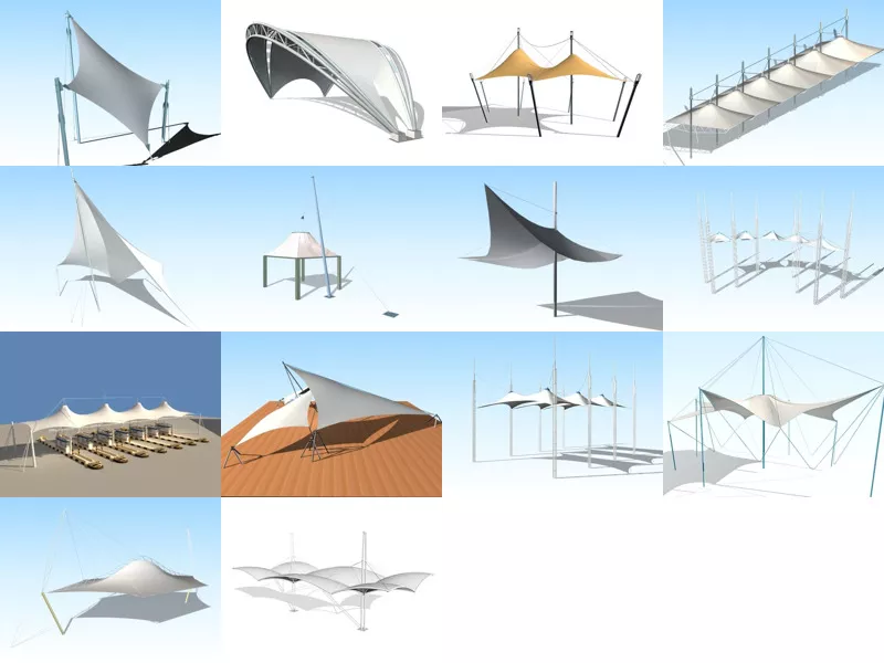 Top 14 Tensile Structure 3D Models for Free Latest 2022