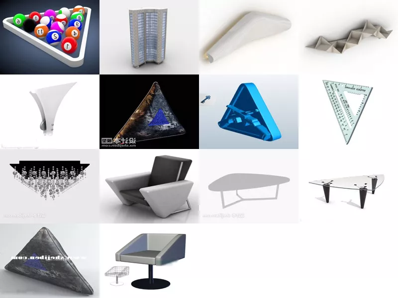 Top 14 Triangle 3D Models Newest 2022