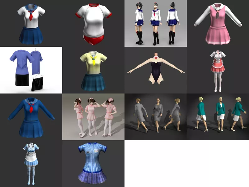Top 14 Uniforms 3D Models Stuff Most Recent 2022