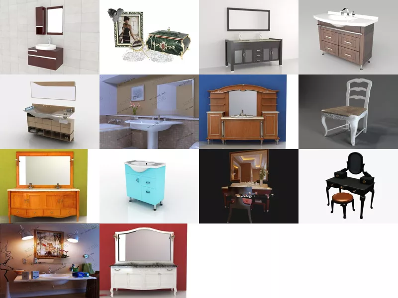Top 14 Free 3D Vanity Models for Rendering Most Recent 2022