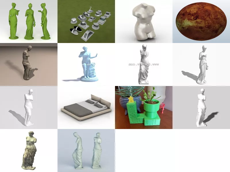 Top 14 Venus 3D Models for Design Latest 2022