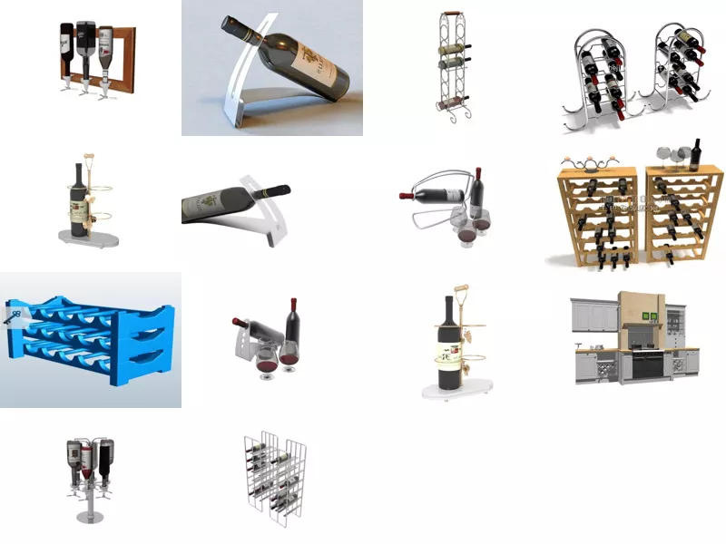 Top 14 Wine Rack 3D Models Latest 2022