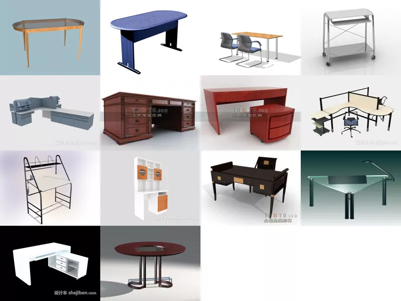 Top 14 Work Table 3D Models for Design Newest 2022