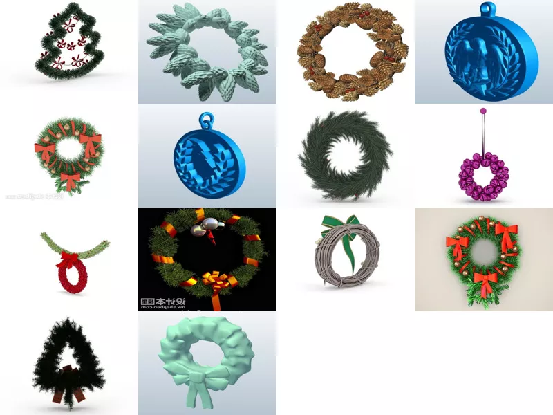 Top 14 Wreath 3D Models for Free Newest 2022