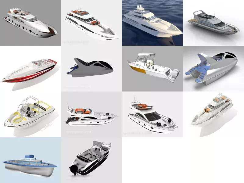 Top 14 Yacht 3D Models Newest 2022