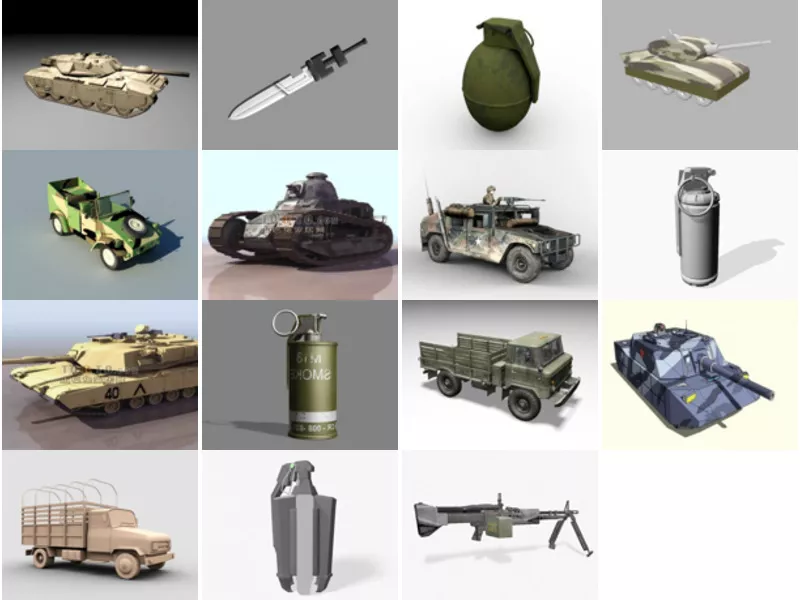 Top 15 Free 3D Army Models Stuff Most Recent 2022