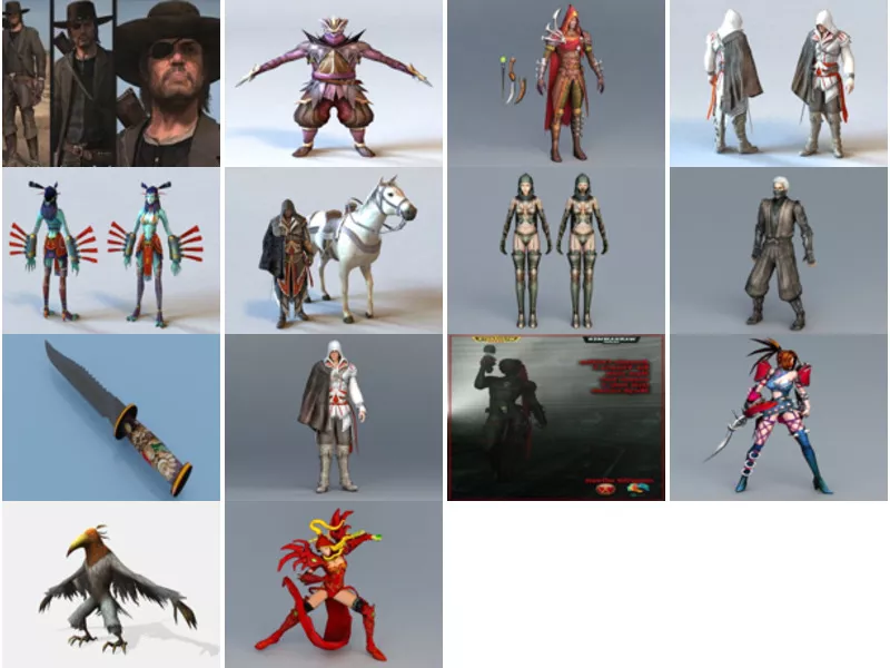 Top 15 Assassin 3D Models for Design Most Recent 2022