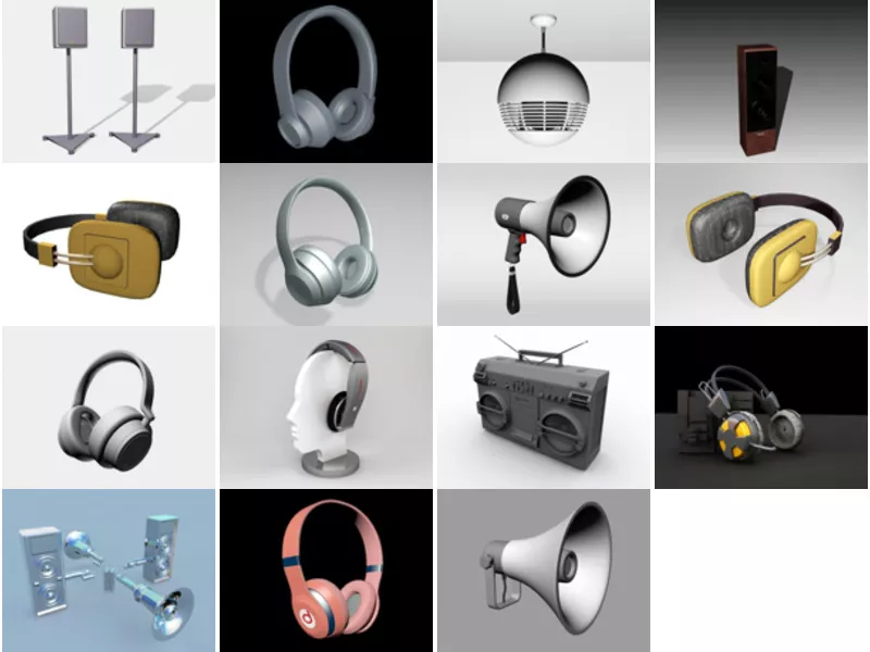 Top 15 Free 3D Audio Equipment Models Resources Most Recent 2022
