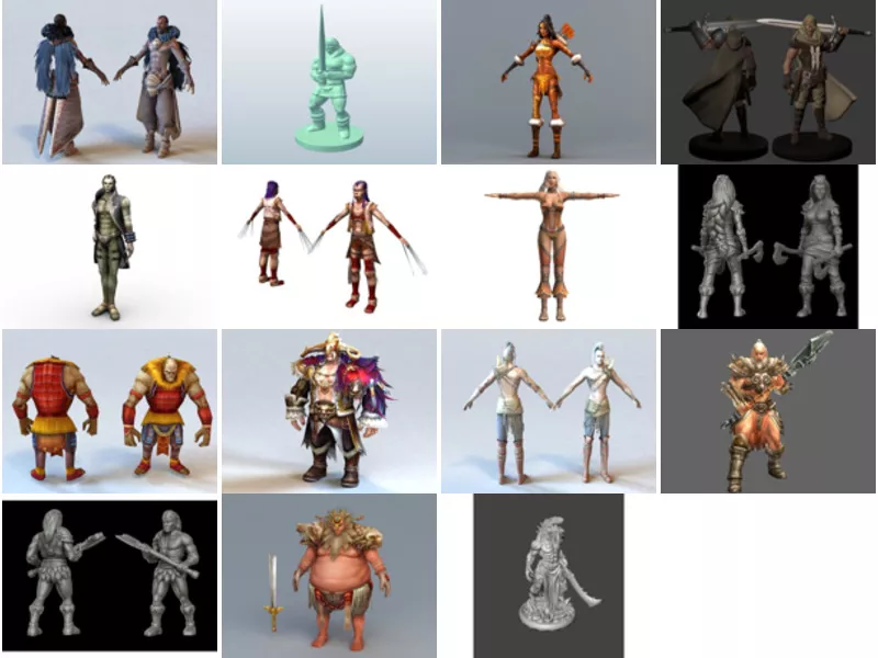 Top 15 Barbarian 3D Models Resources Latest 2022