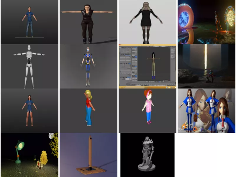 Top 15 Blender Female 3D Models Resources Most Recent 2022