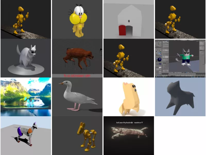 Top 15 Blender Pet 3D Models for Free Most Recent 2022