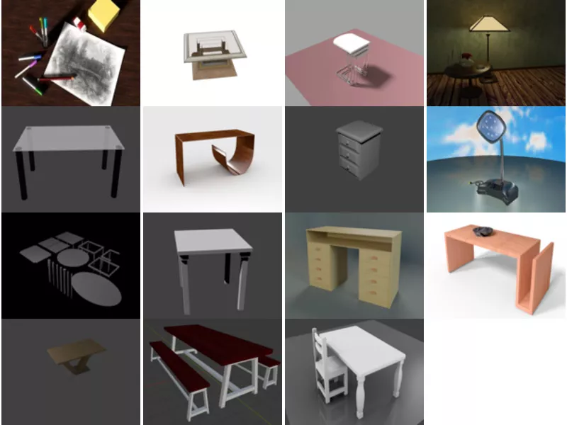 Top 15 Blender Table 3D Models Latest 2022