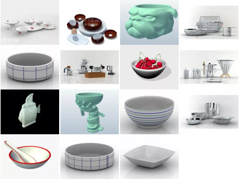 Top 15 Free 3D Bowl Models Newest 2022