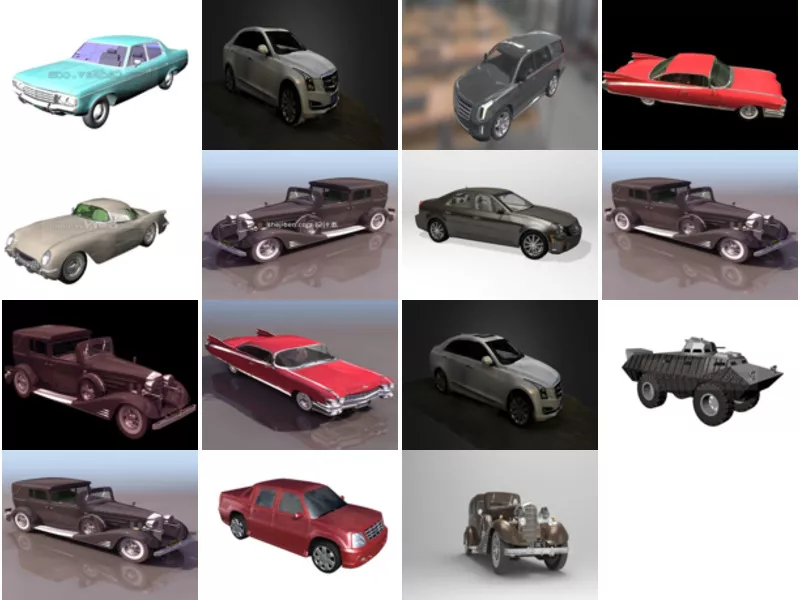 Top 15 Cadillac 3D Models for Design Latest 2022