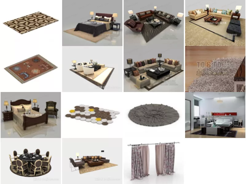 Top 15 Free 3D Carpet Models Newest 2022