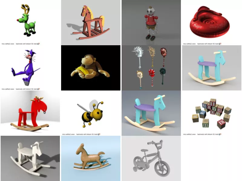 Top 15 Children Toys 3D Models Resources Most Recent 2022