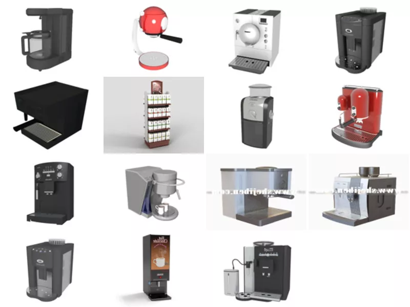 Top 15 Coffee Maker 3D Models for Design Latest 2022