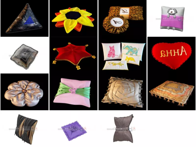 Top 15 Cushion Pillow 3D Models for Free Latest 2022