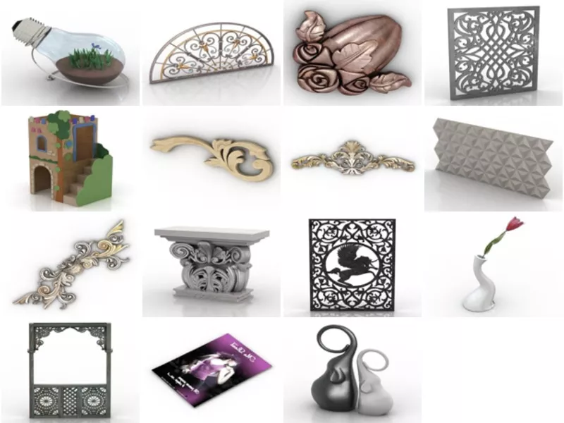 Top 15 Free 3D Decor Models Latest 2022