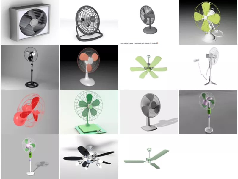 Top 15 Electric Fan 3D Models for Free Newest 2022