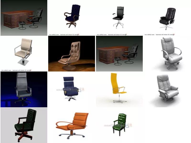 Top 15 Executive Chair 3D Models for Free Newest 2022