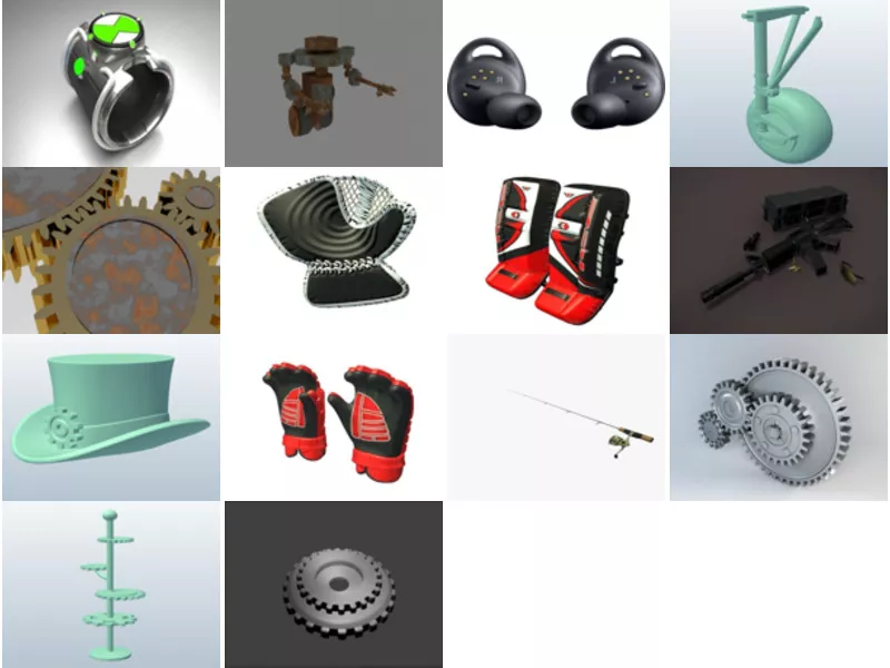 Top 15 Gear 3D Models Stuff Latest 2022