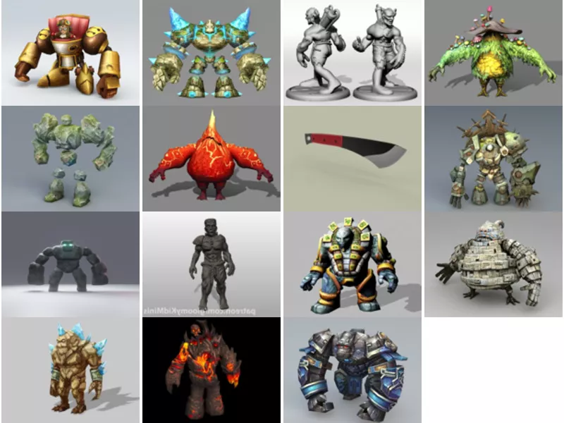 Top 15 Golem 3D Models for Rendering Newest 2022