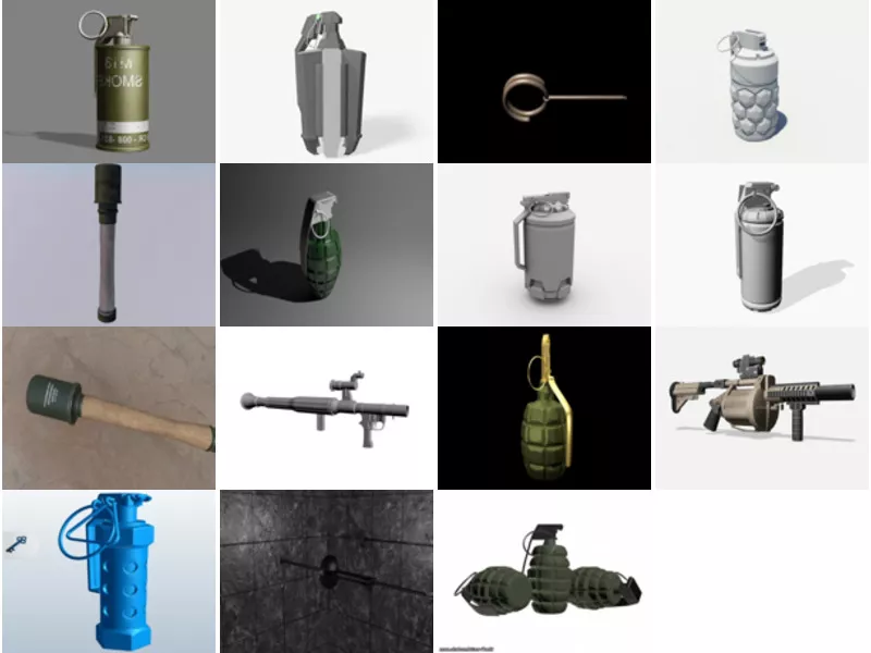 Top 15 Grenade 3D Models Most Recent 2022
