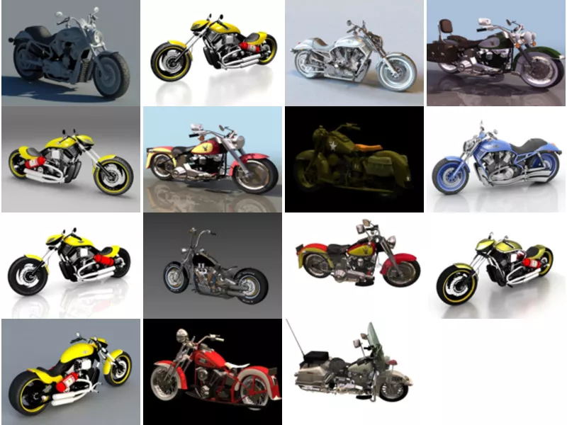 Top 15 Harley Davidson 3D Models Latest 2022