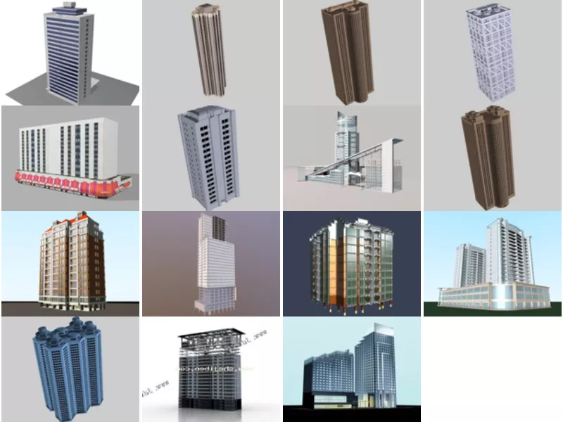 Top 15 Highrise 3D Models Latest 2022