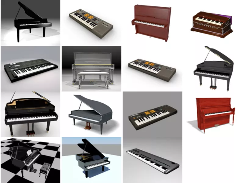 Top 15 Keyboard Instrument 3D Models Latest 2022