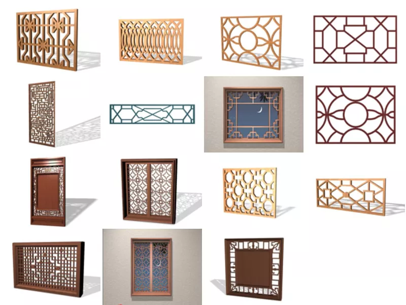 Top 15 Latticework 3D Models for Rendering Newest 2022