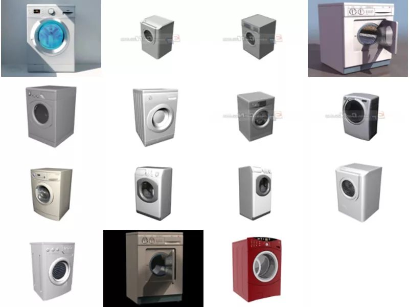 Top 15 Laundry Appliances 3D Models Most Recent 2022