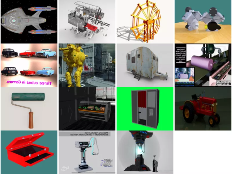 Top 15 Machinery 3D Models Most Recent 2022