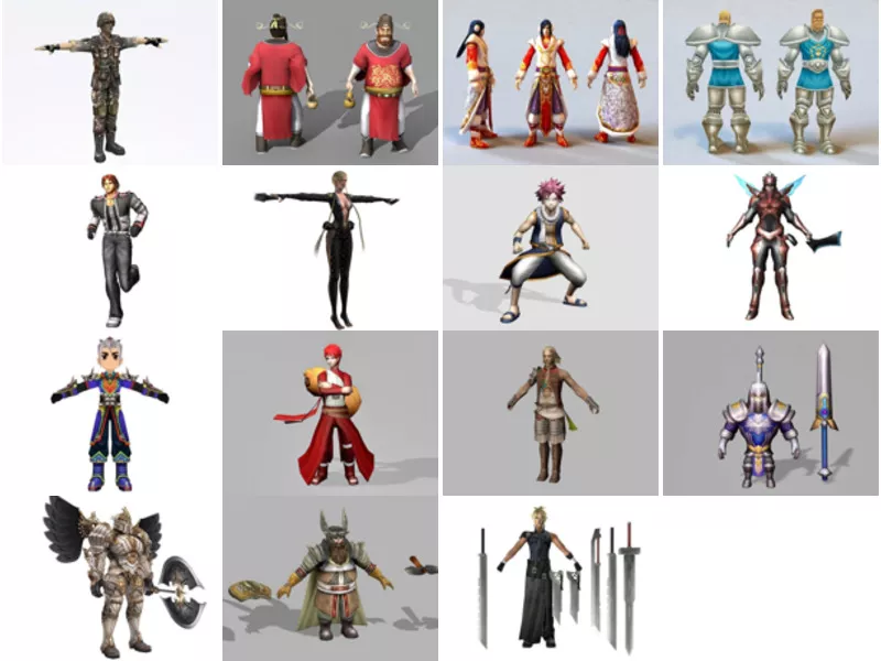 Top 15 Free 3D Male Characters Models for Design Latest 2022