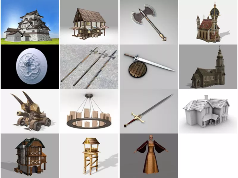 Top 15 Free 3D Medieval Models Most Recent 2022