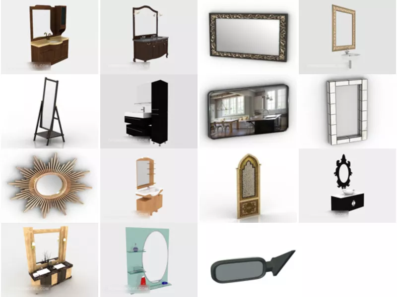 Top 15 Mirrors 3D Models Latest 2022