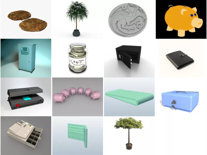 Top 15 Money 3D Models for Free Most Recent 2022
