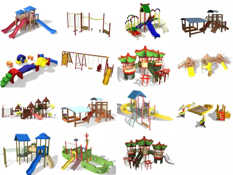 Top 15 Outdoor Playset 3D Models for Rendering Most Recent 2022