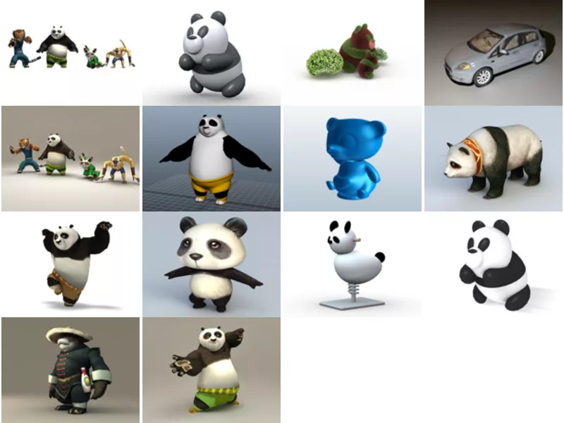 Top 15 Panda Bear 3D Models Newest 2022