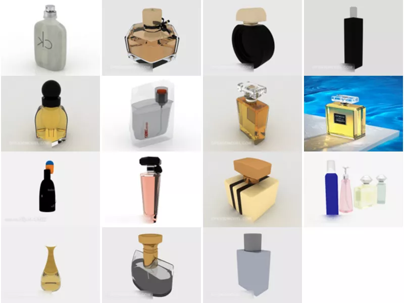 Top 15 Perfume 3D Models Latest 2022